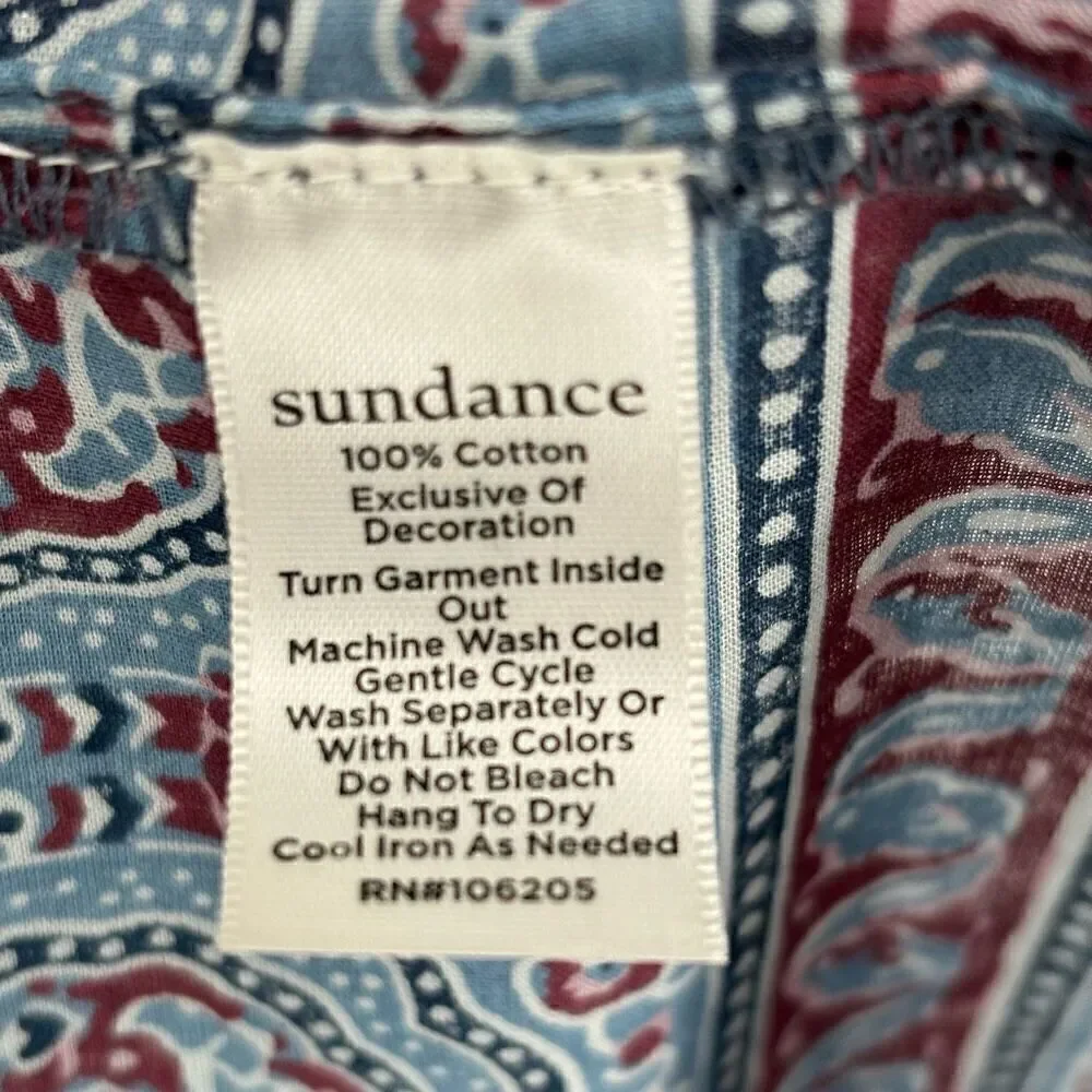 Sundance Zuri Discovery‎ Dress Dropped Waist Teal With Floral Print Small - Picture 9 of 11